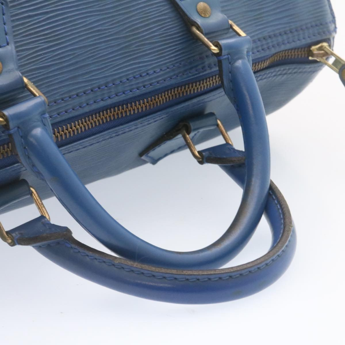 LOUIS VUITTON Epi Alma Hand Bag Blue M52145 LV ai161