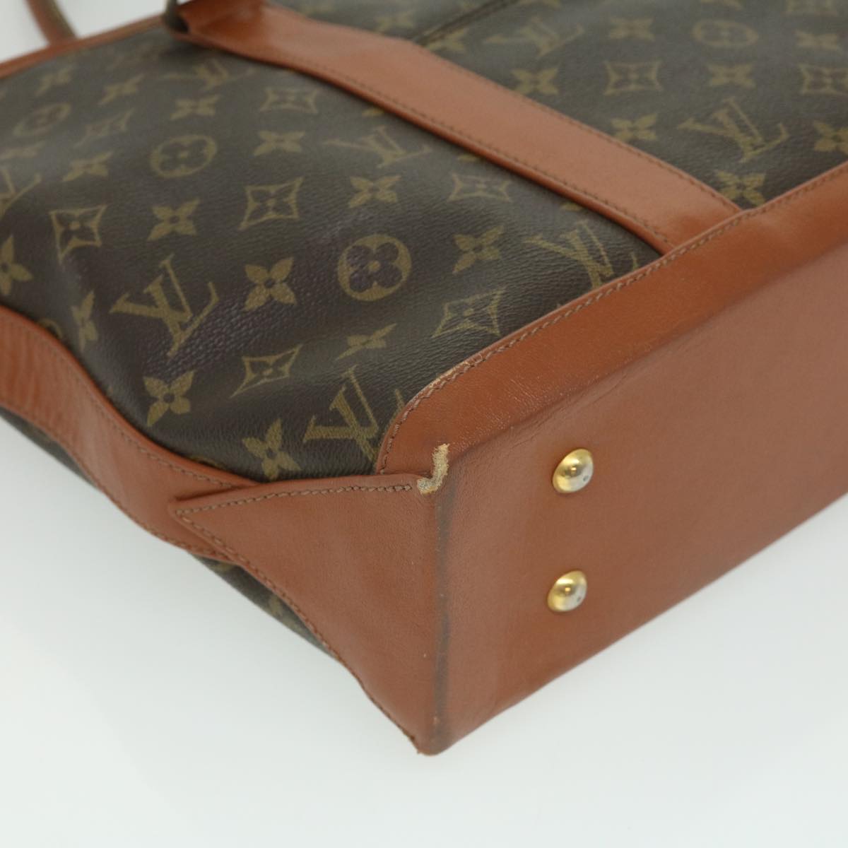 LOUIS VUITTON Monogram Sac Weekend PM Tote Bag M42425 LV ai452