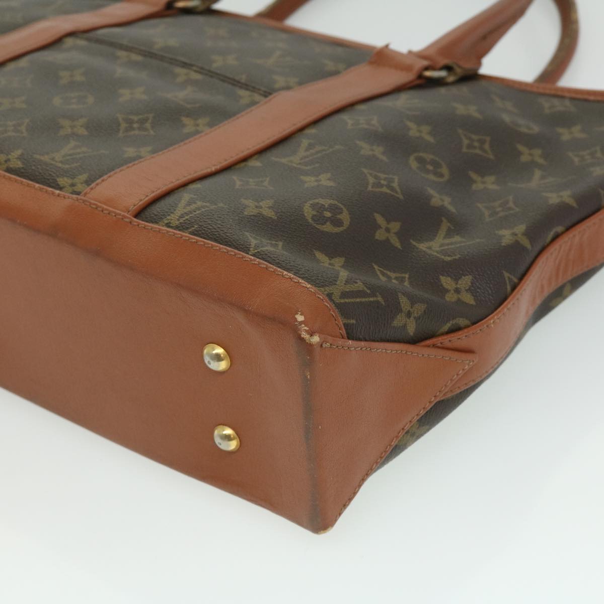 LOUIS VUITTON Monogram Sac Weekend PM Tote Bag M42425 LV ai452