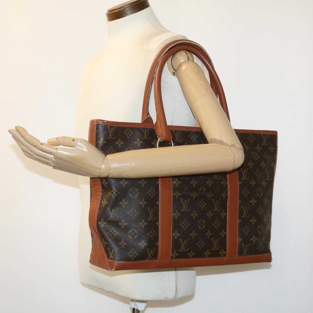 LOUIS VUITTON Monogram Sac Weekend PM Tote Bag M42425 LV ai452