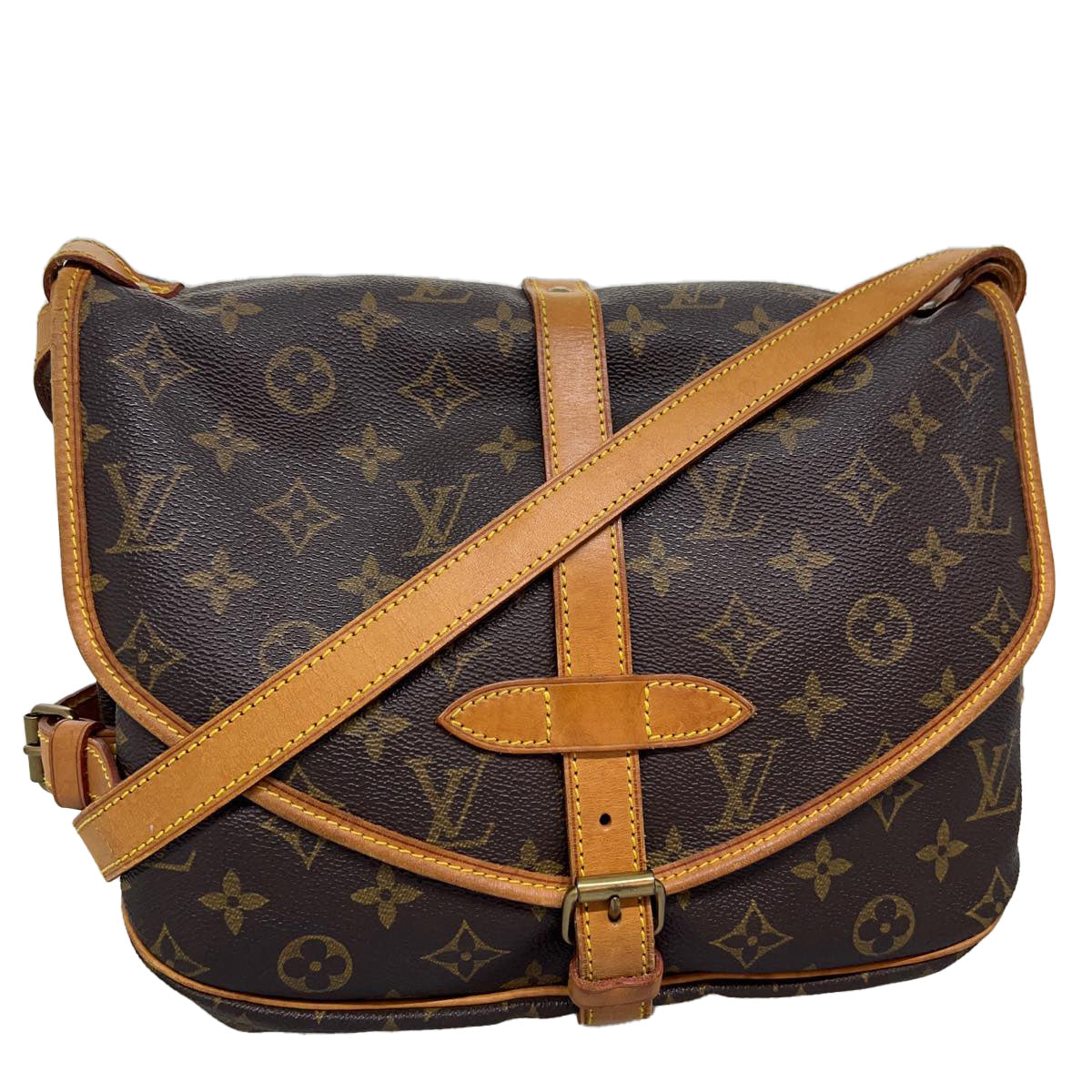 LOUIS VUITTON Monogram Saumur 35 Shoulder Bag M42254 LV ai470