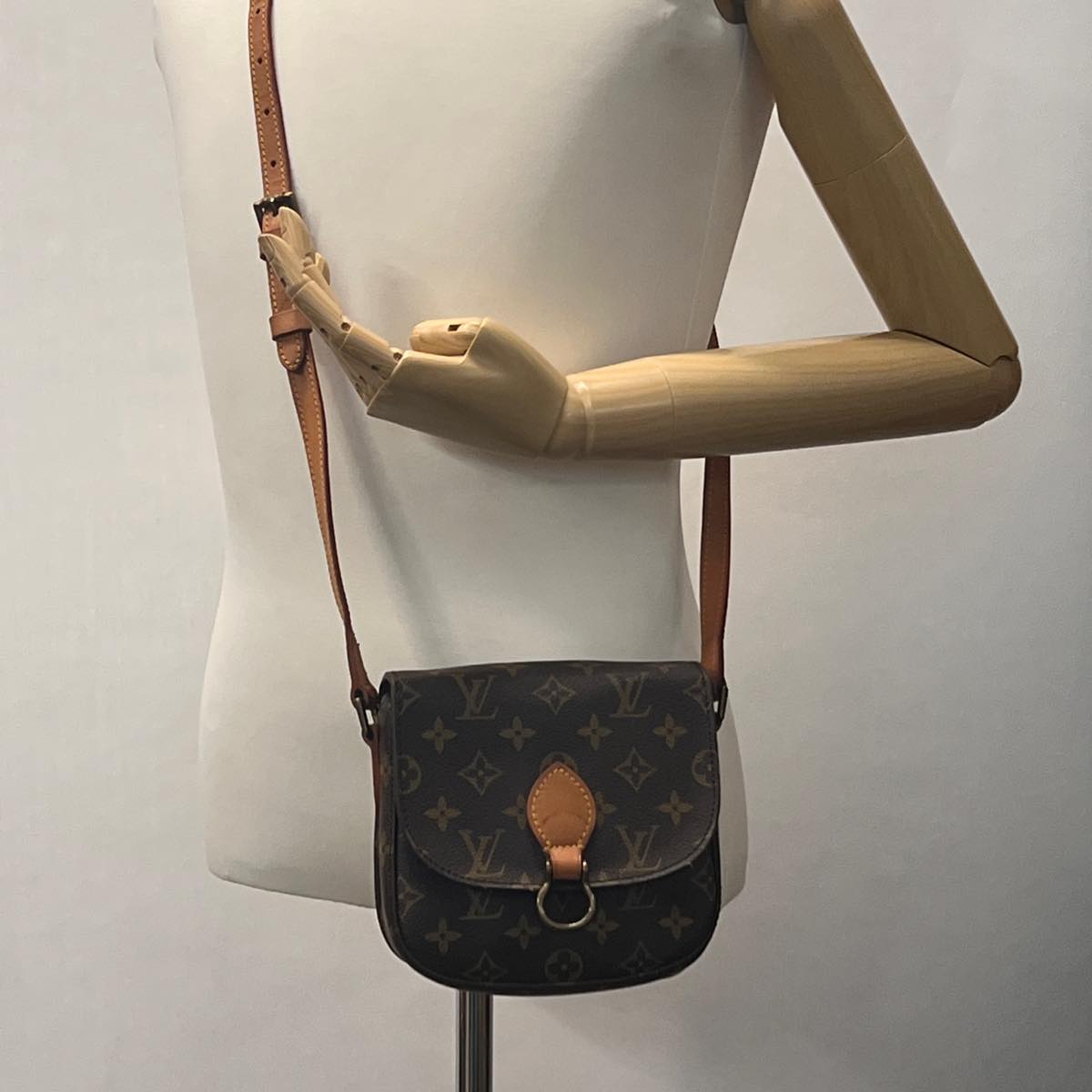 LOUIS VUITTON Monogram Saint Cloud PM Shoulder Bag M51244 LV ai484