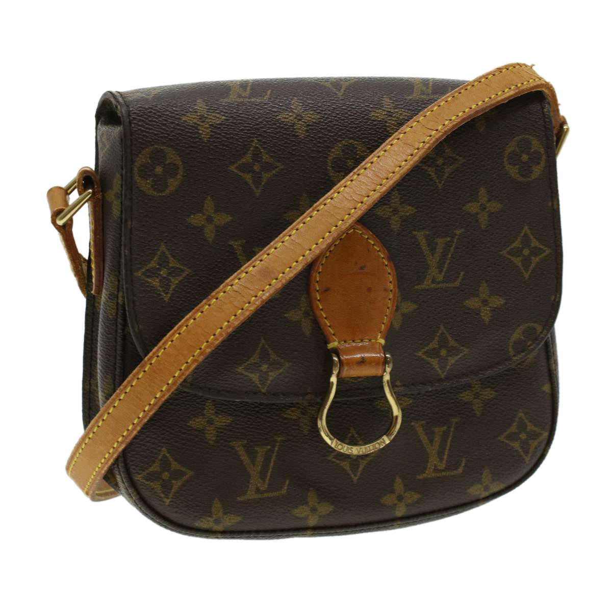 LOUIS VUITTON Monogram Saint Cloud MM Shoulder Bag M51243 LV ai503