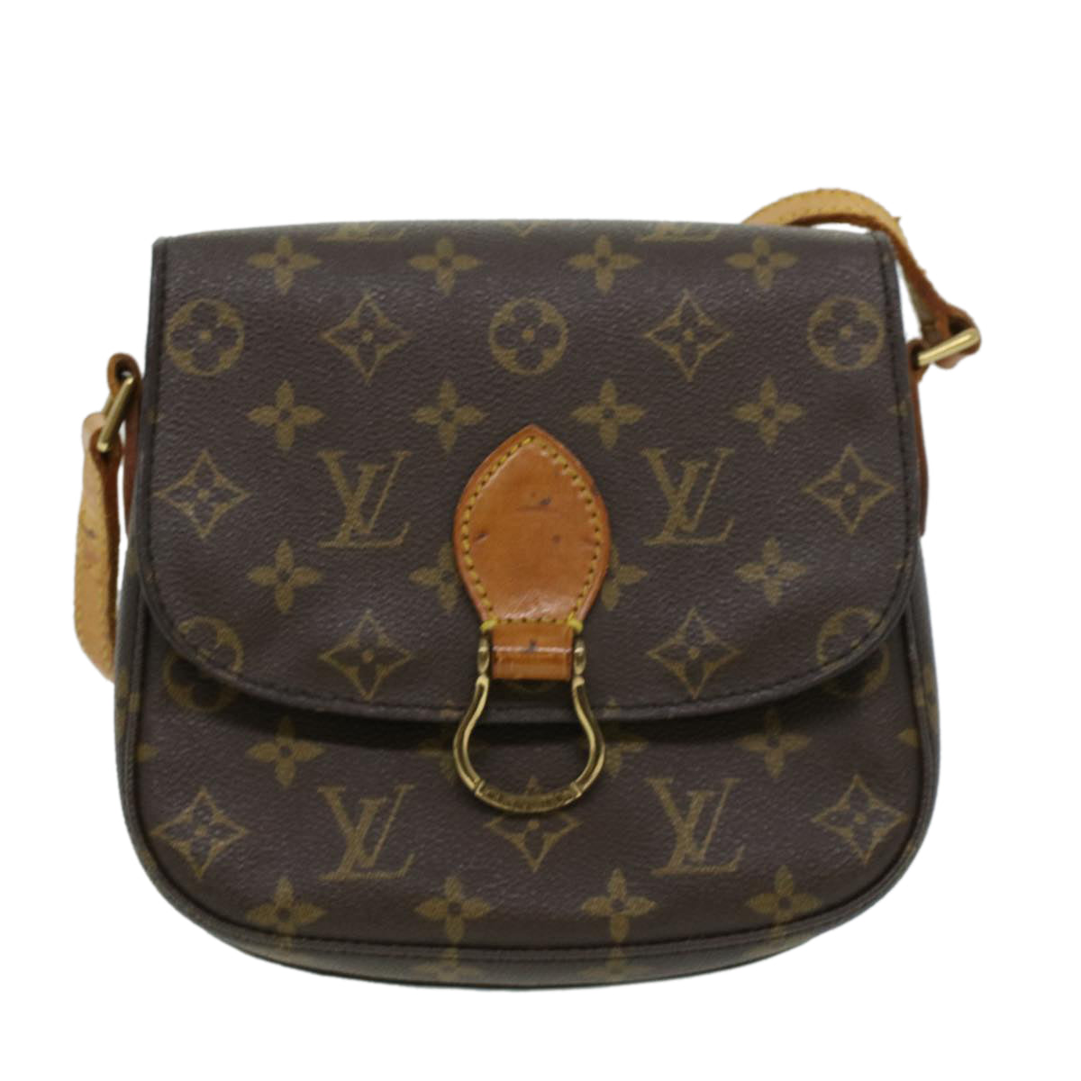 LOUIS VUITTON Monogram Saint Cloud MM Shoulder Bag M51243 LV ai503