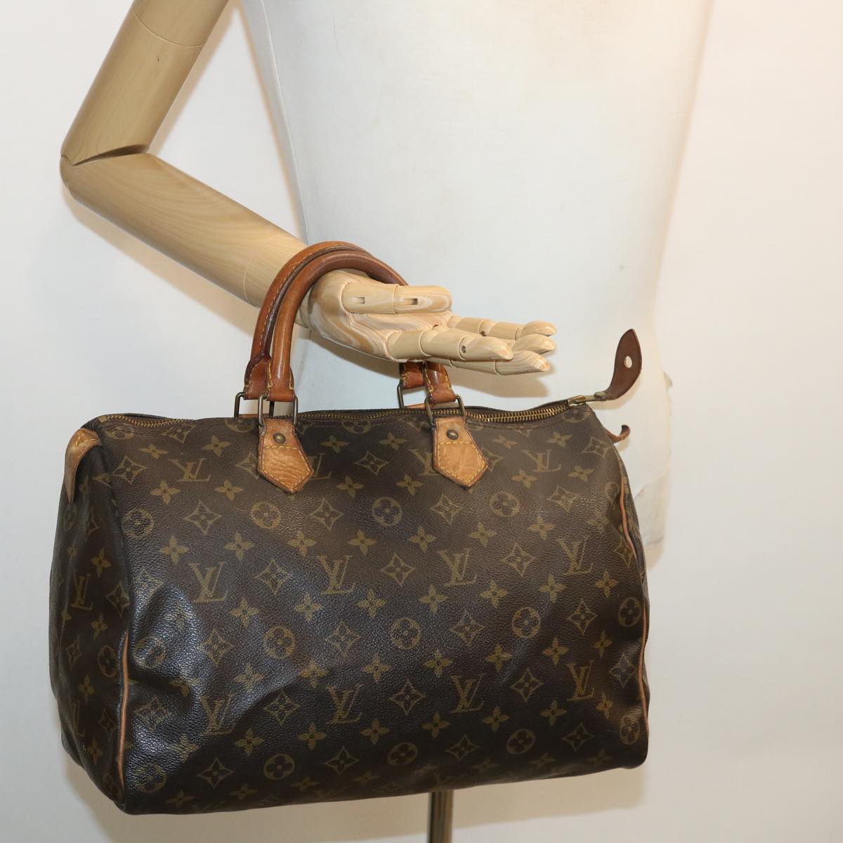 LOUIS VUITTON Monogram Speedy 35 Hand Bag M41524 LV ai512
