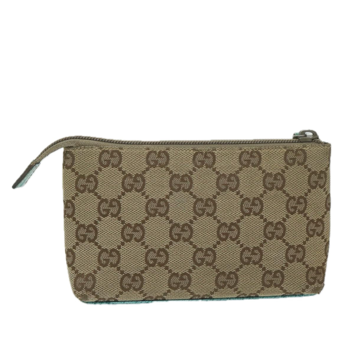 GUCCI GG Canvas Pouch Beige 115237  ai705