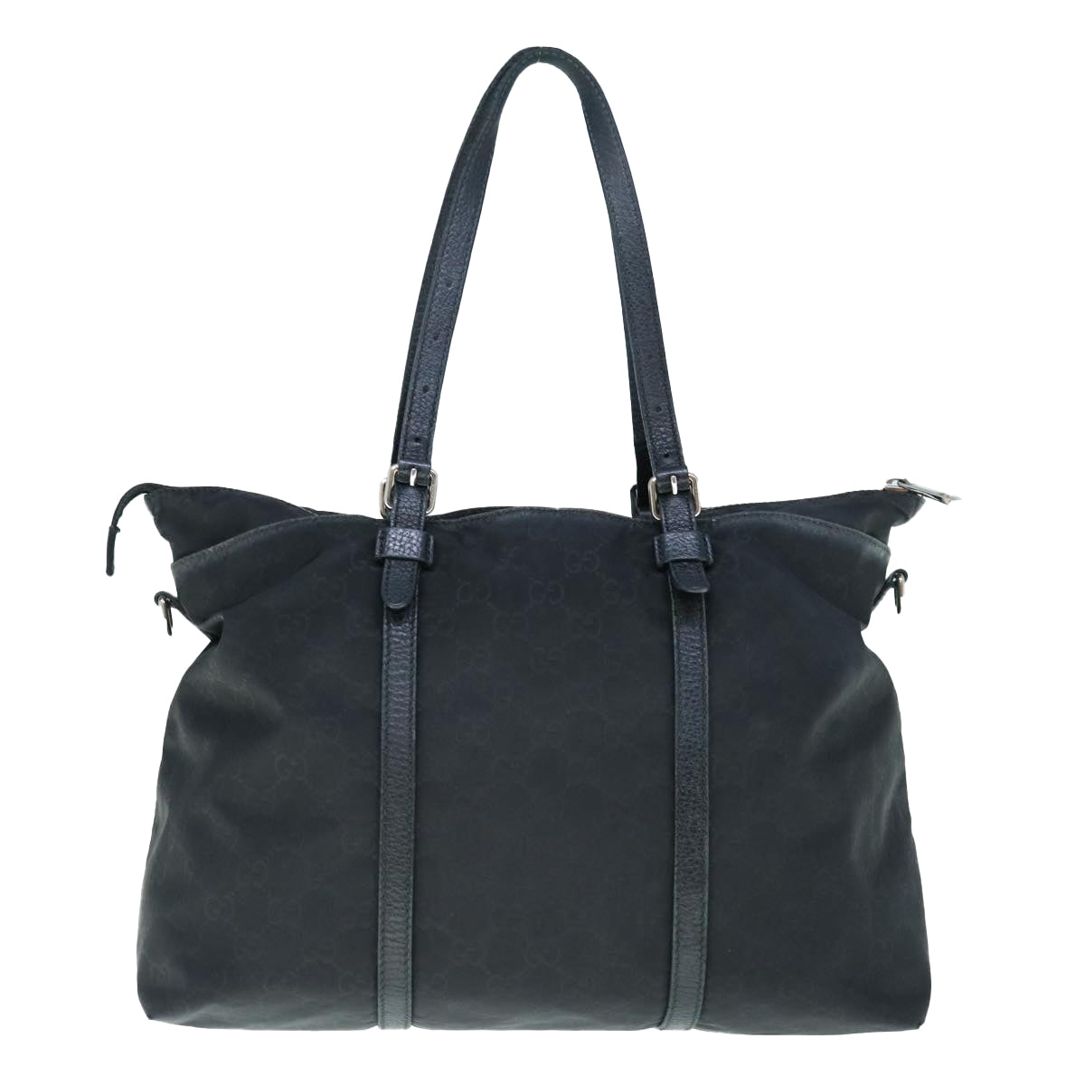 GUCCI GG Canvas Tote Bag Black 387067  ai740