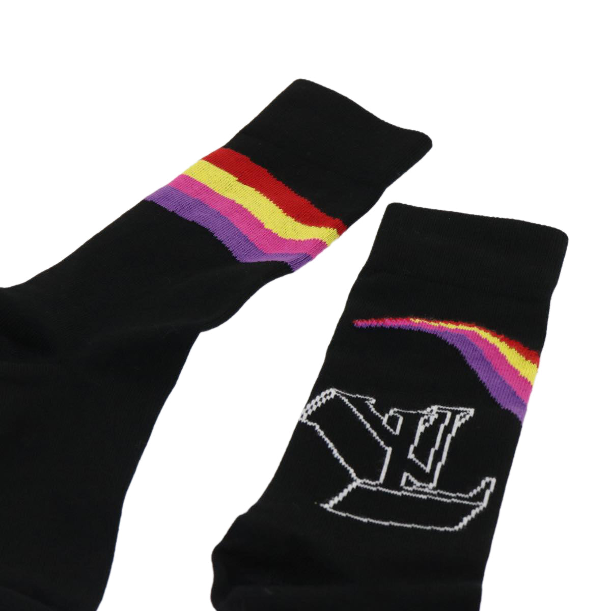 LOUIS VUITTON Monogram Virgil Abloh LV Archives 6 Socks Set S MP3136 ak197A