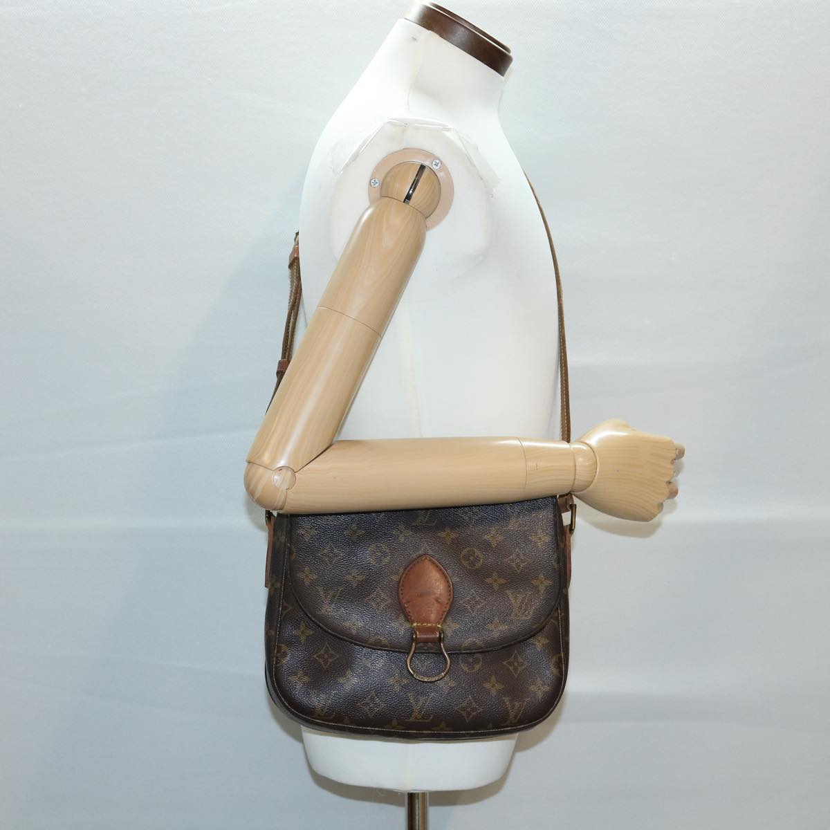 LOUIS VUITTON Monogram Saint Cloud GM Shoulder Bag M51242 LV am3133