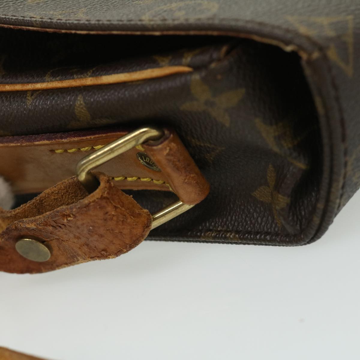 LOUIS VUITTON Monogram Cartouchiere GM Shoulder Bag M51252 LV am3198