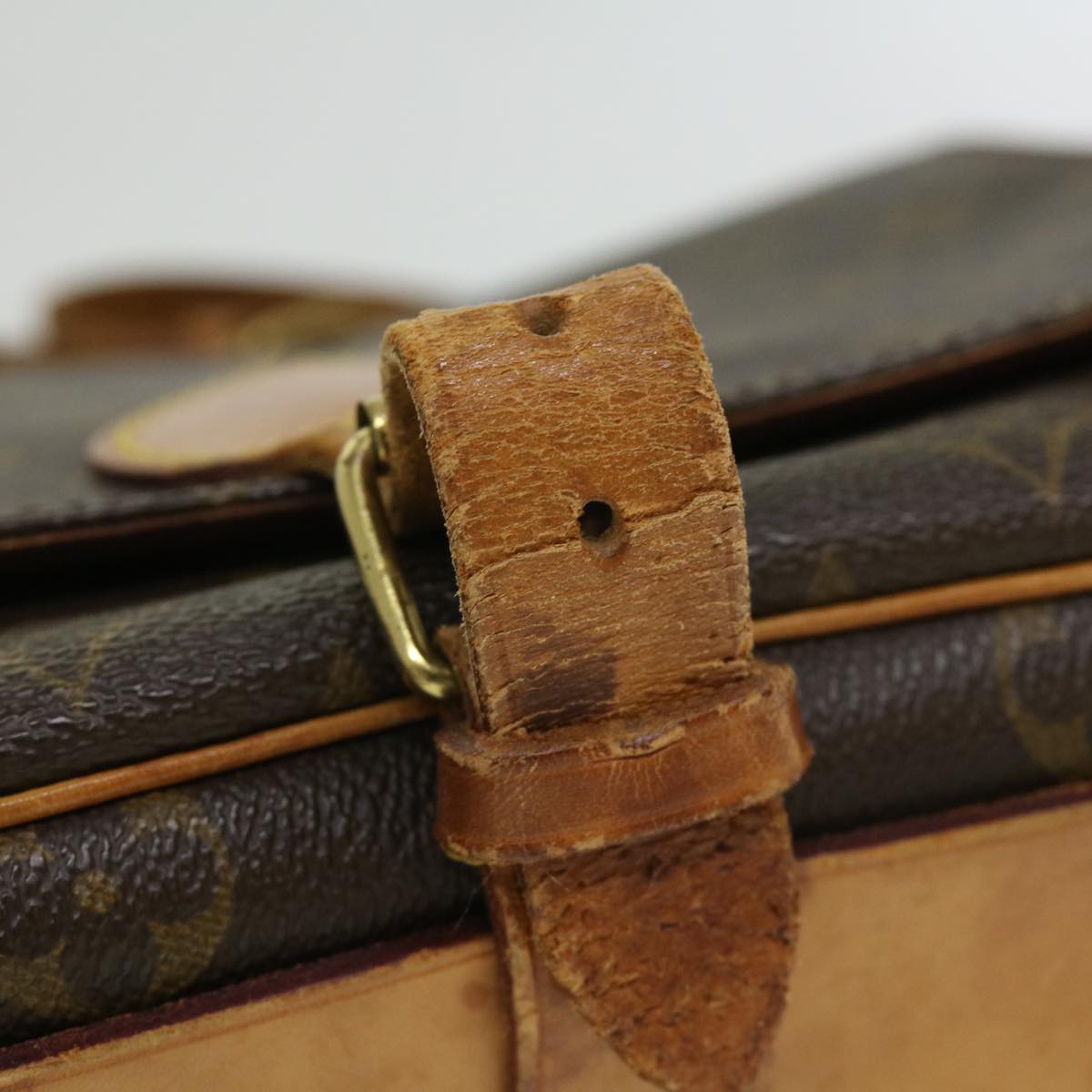 LOUIS VUITTON Monogram Cartouchiere GM Shoulder Bag M51252 LV am3198