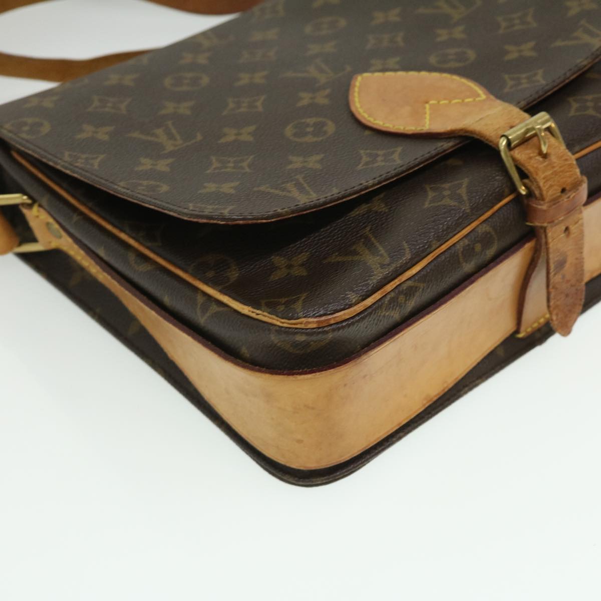 LOUIS VUITTON Monogram Cartouchiere GM Shoulder Bag M51252 LV am3198