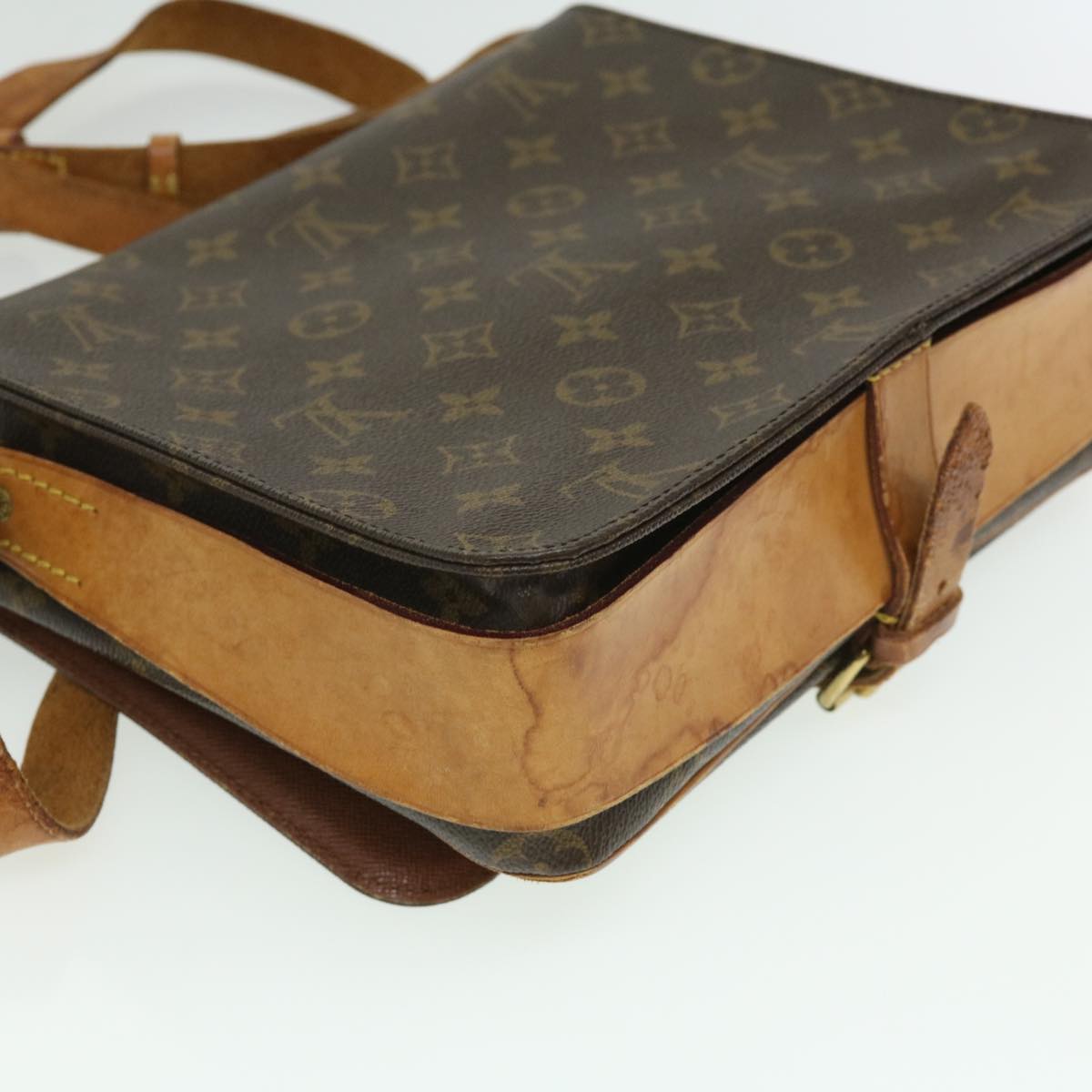 LOUIS VUITTON Monogram Cartouchiere GM Shoulder Bag M51252 LV am3198