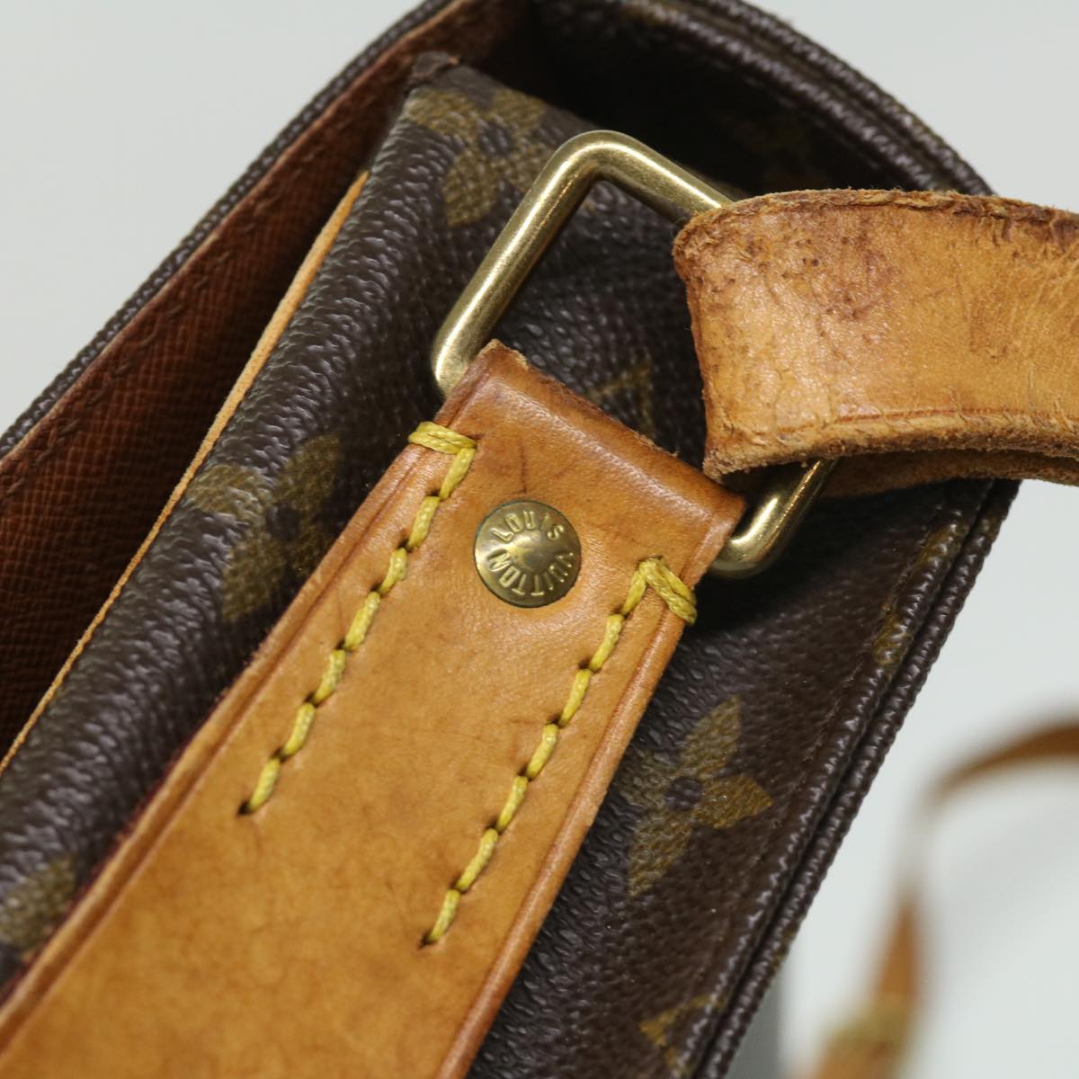 LOUIS VUITTON Monogram Cartouchiere GM Shoulder Bag M51252 LV am3198