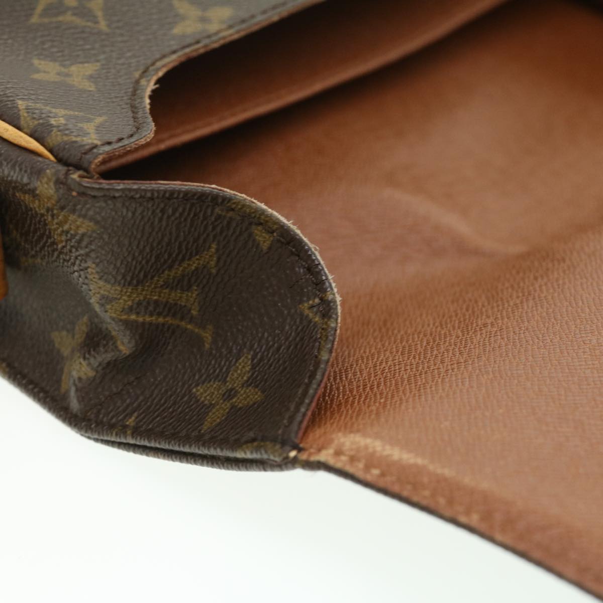 LOUIS VUITTON Monogram Cartouchiere GM Shoulder Bag M51252 LV am3198
