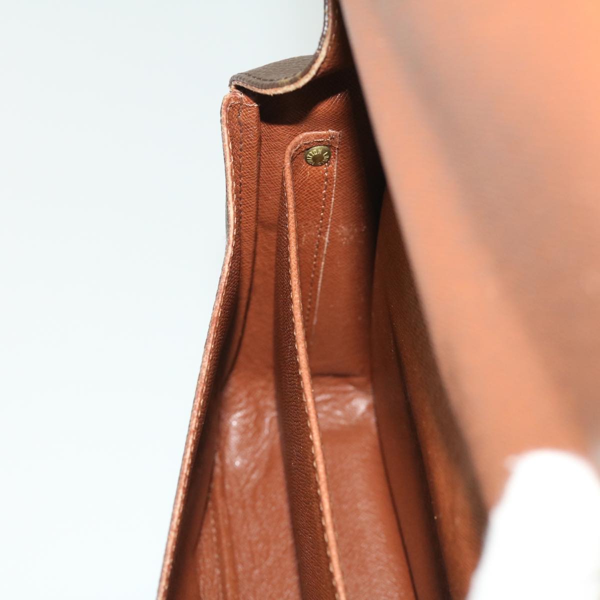 LOUIS VUITTON Monogram Cartouchiere GM Shoulder Bag M51252 LV am3198