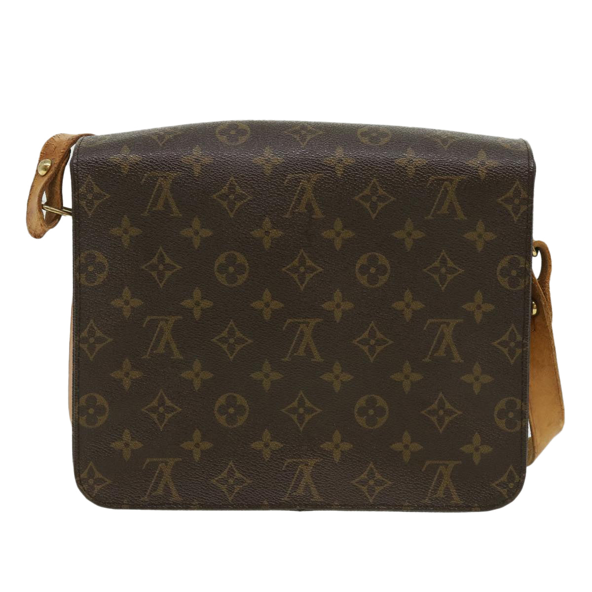 LOUIS VUITTON Monogram Cartouchiere GM Shoulder Bag M51252 LV am3198