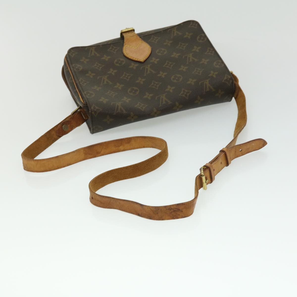 LOUIS VUITTON Monogram Cartouchiere GM Shoulder Bag M51252 LV am3198