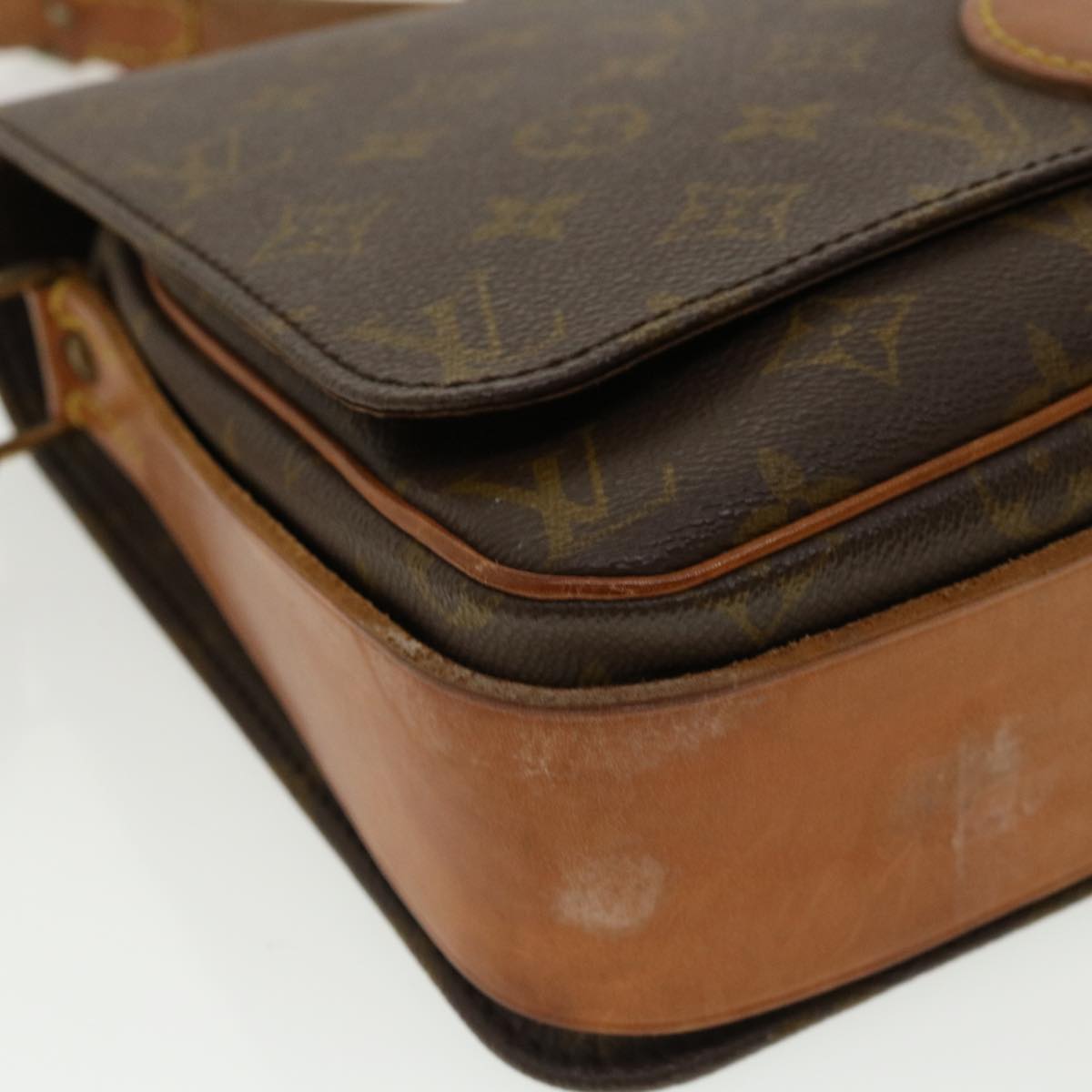 LOUIS VUITTON Monogram Cartouchiere GM Shoulder Bag Vintage M51252 am3229