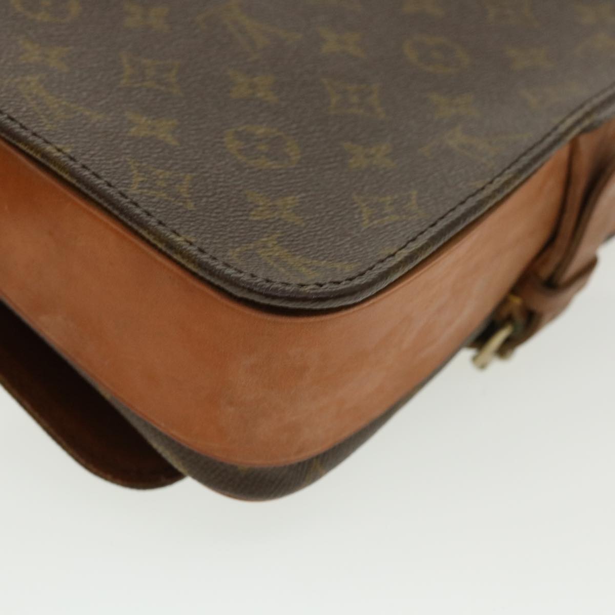 LOUIS VUITTON Monogram Cartouchiere GM Shoulder Bag Vintage M51252 am3229