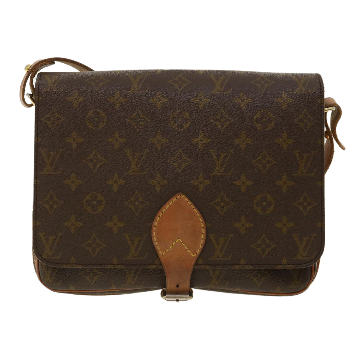 LOUIS VUITTON Monogram Cartouchiere GM Shoulder Bag Vintage M51252 am3229