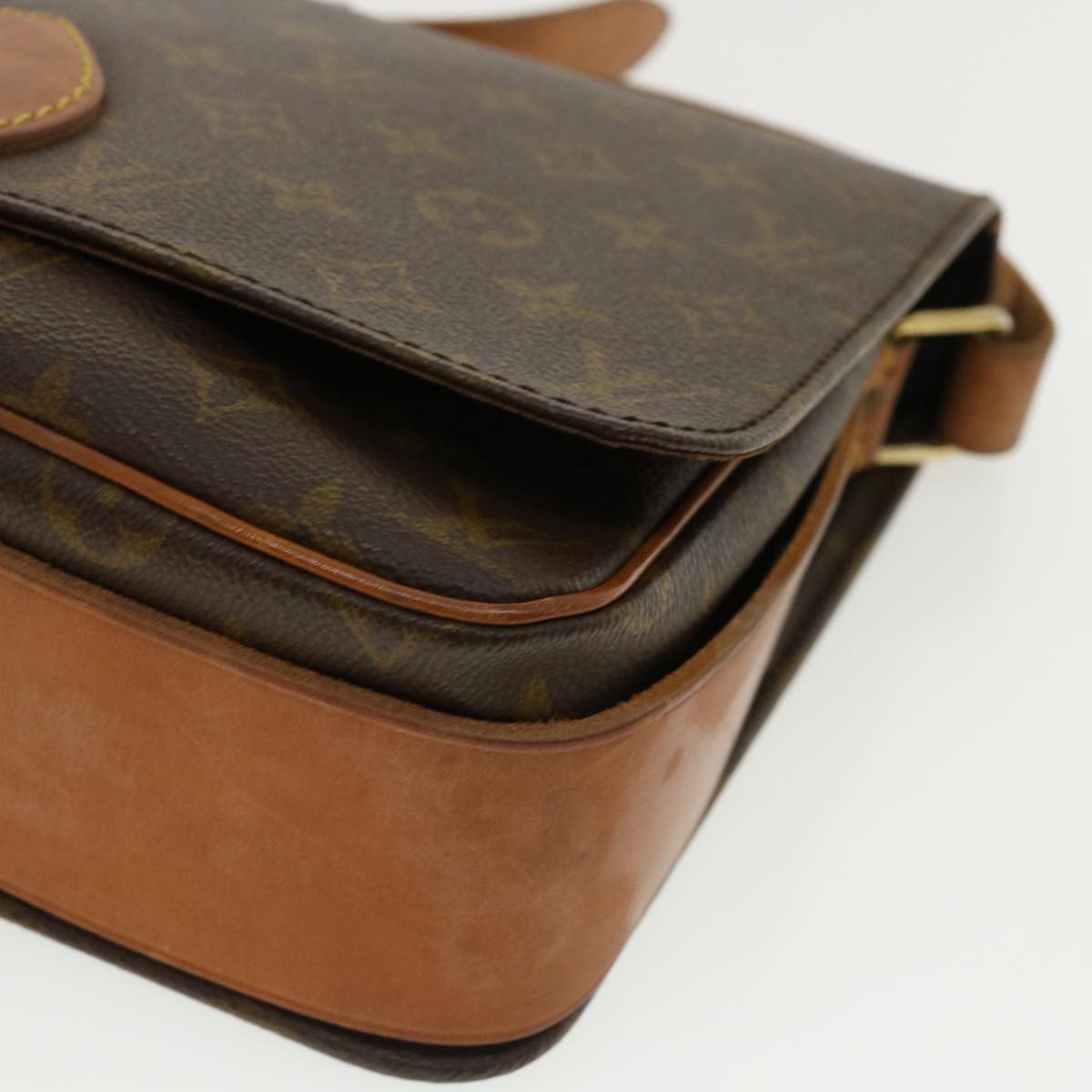 LOUIS VUITTON Monogram Cartouchiere GM Shoulder Bag Vintage M51252 am3229