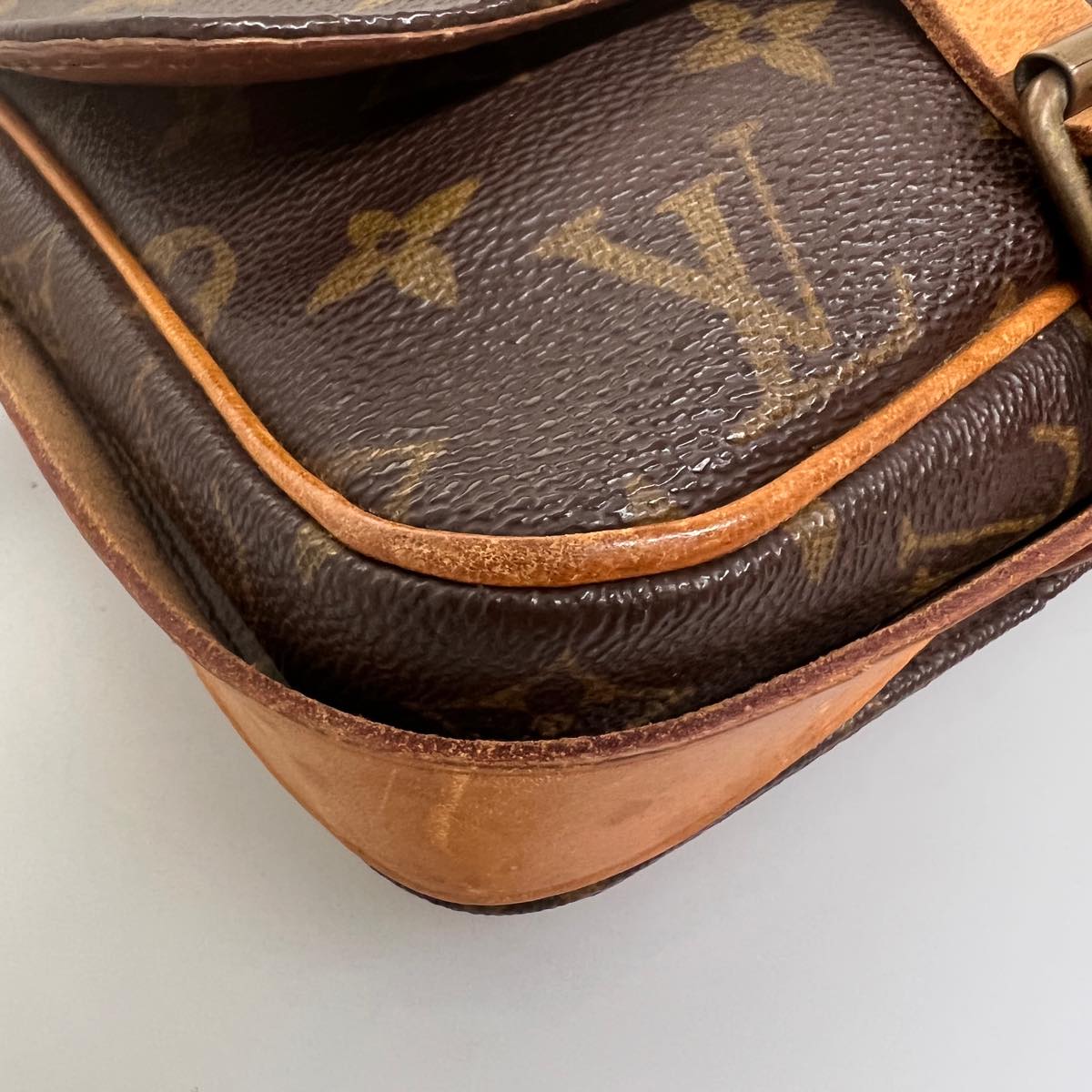 LOUIS VUITTON Monogram Cartouchiere PM Shoulder Bag M51254 LV am3234