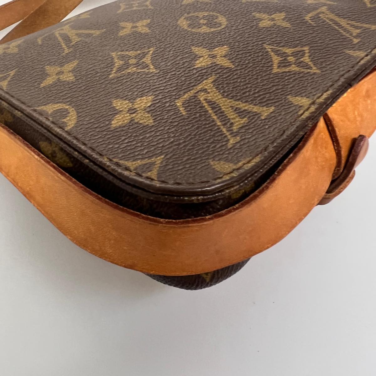 LOUIS VUITTON Monogram Cartouchiere PM Shoulder Bag M51254 LV am3234