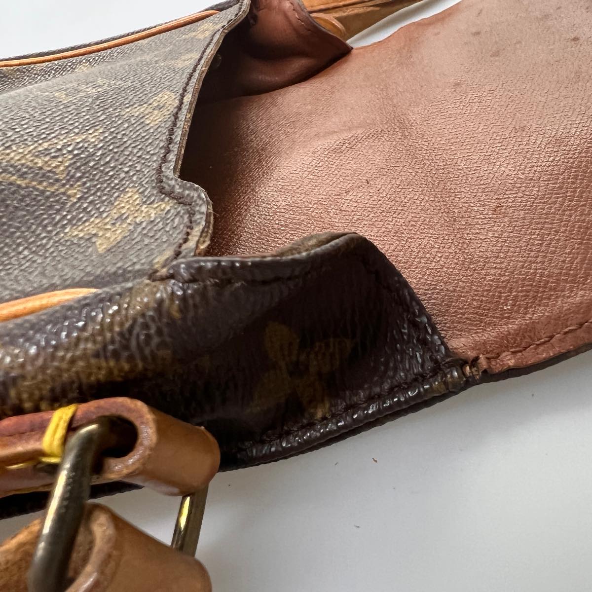 LOUIS VUITTON Monogram Cartouchiere PM Shoulder Bag M51254 LV am3234