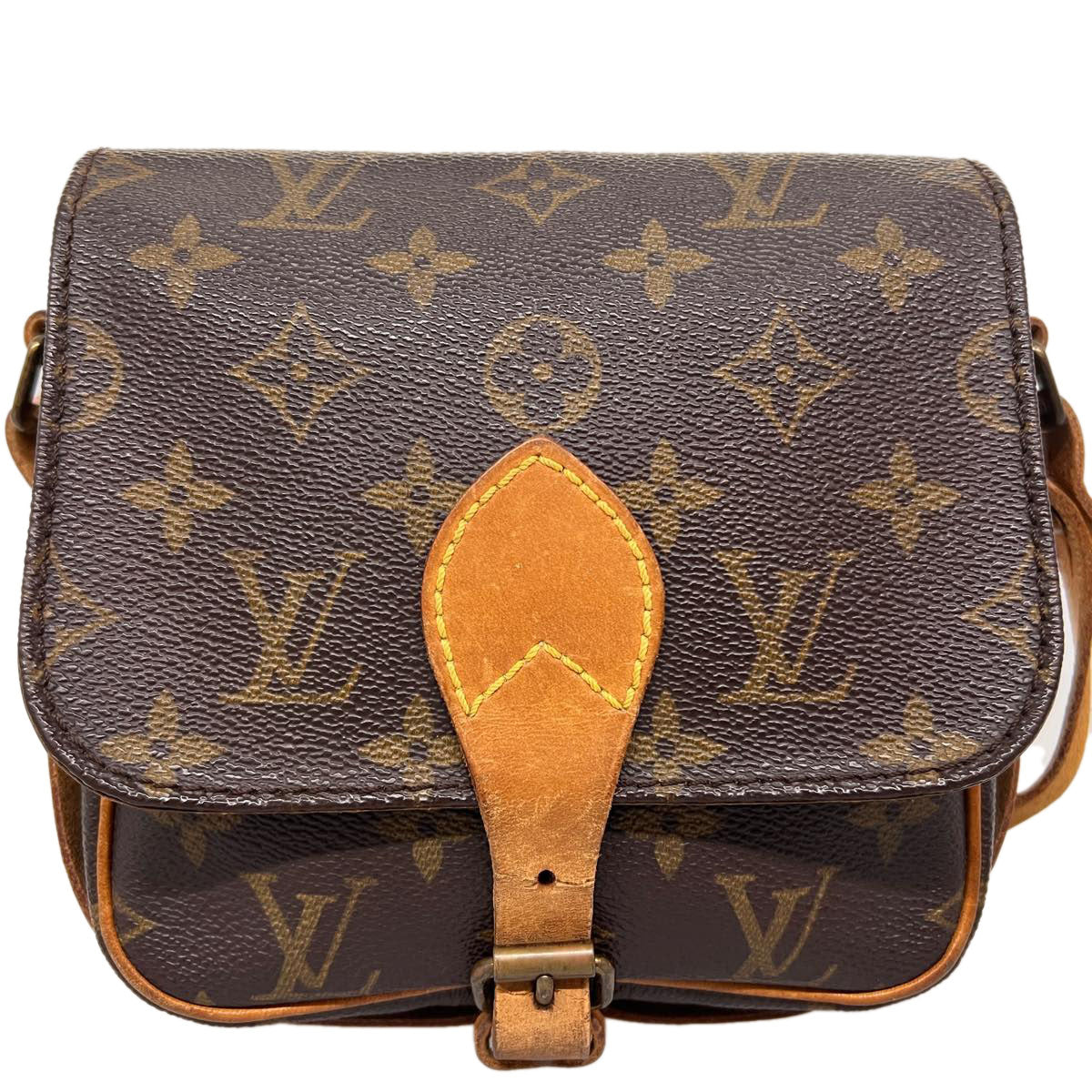 LOUIS VUITTON Monogram Cartouchiere PM Shoulder Bag M51254 LV am3234