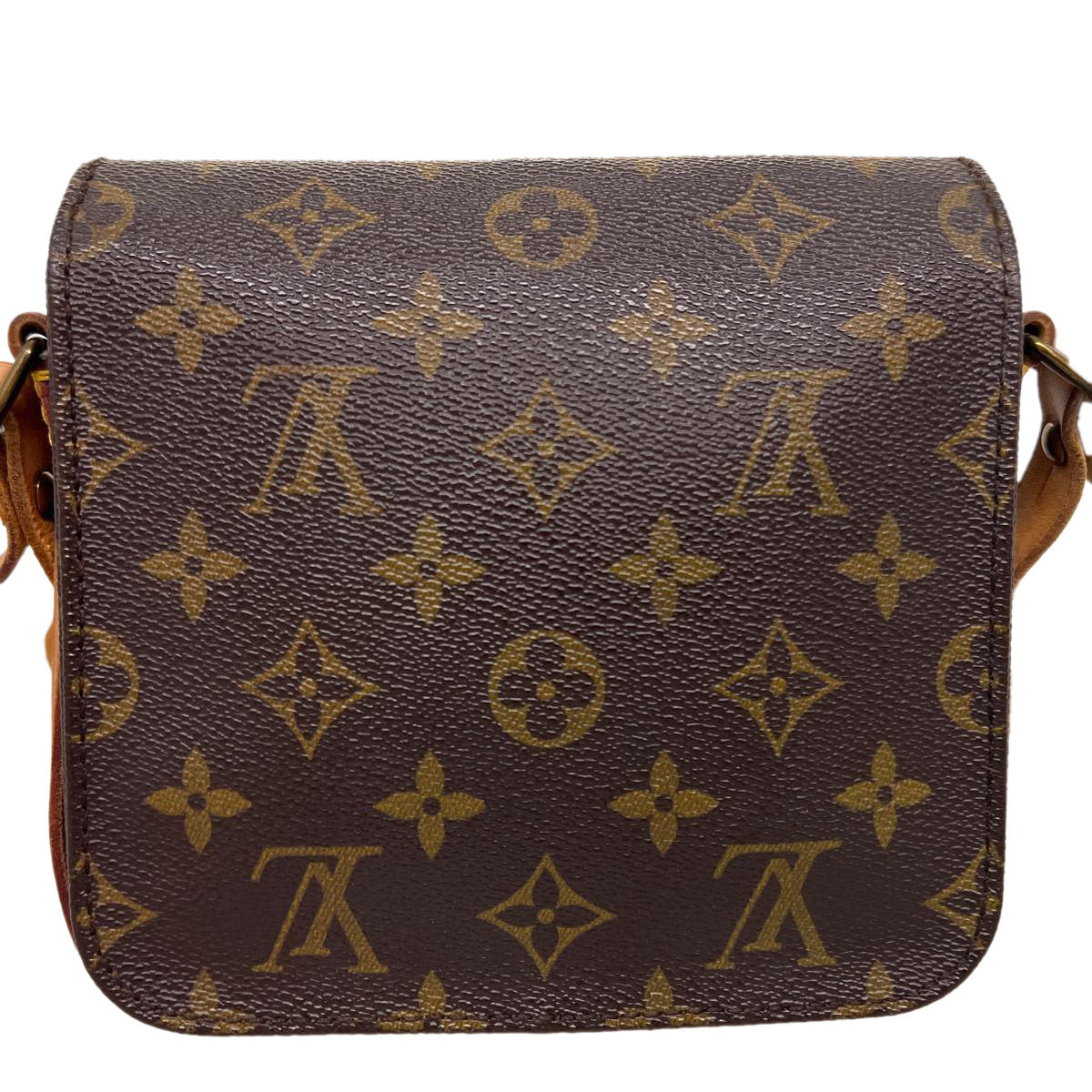 LOUIS VUITTON Monogram Cartouchiere PM Shoulder Bag M51254 LV am3234
