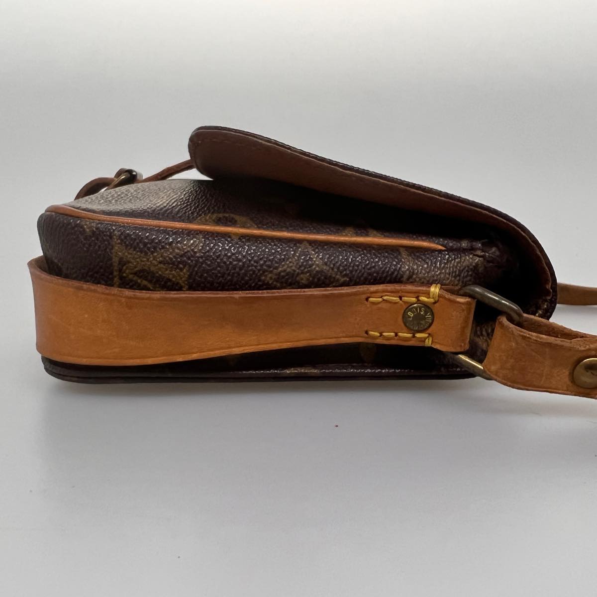 LOUIS VUITTON Monogram Cartouchiere PM Shoulder Bag M51254 LV am3234