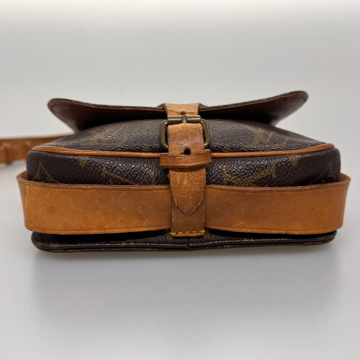 LOUIS VUITTON Monogram Cartouchiere PM Shoulder Bag M51254 LV am3234