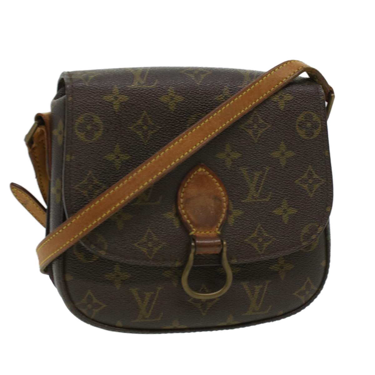 LOUIS VUITTON Monogram Saint Cloud MM Shoulder Bag Vintage M51243 LV am3334