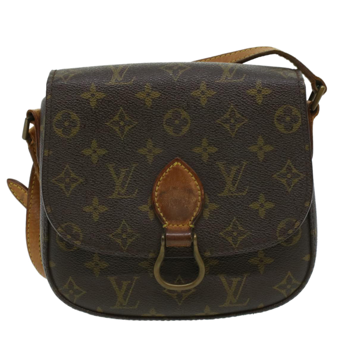 LOUIS VUITTON Monogram Saint Cloud MM Shoulder Bag Vintage M51243 LV am3334