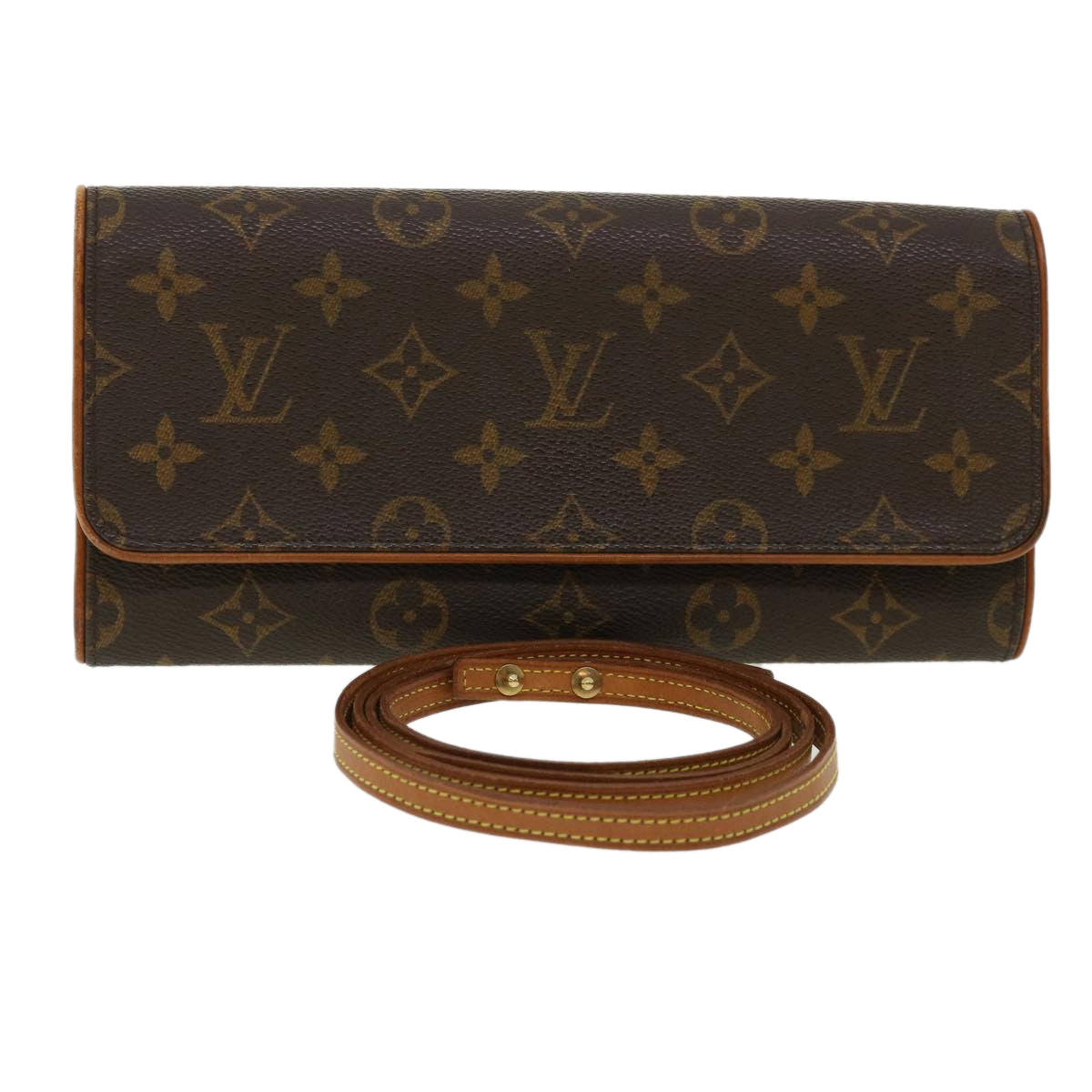 LOUIS VUITTON Monogram Pochette Twin GM Shoulder Bag M51852 LV am3404