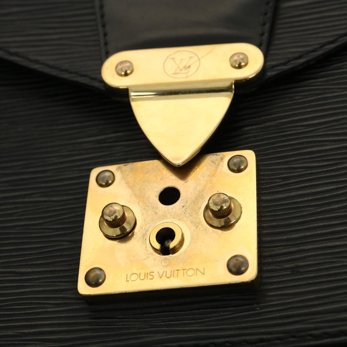 LOUIS VUITTON Epi Monceau Hand Bag Black M52122 LV am3415