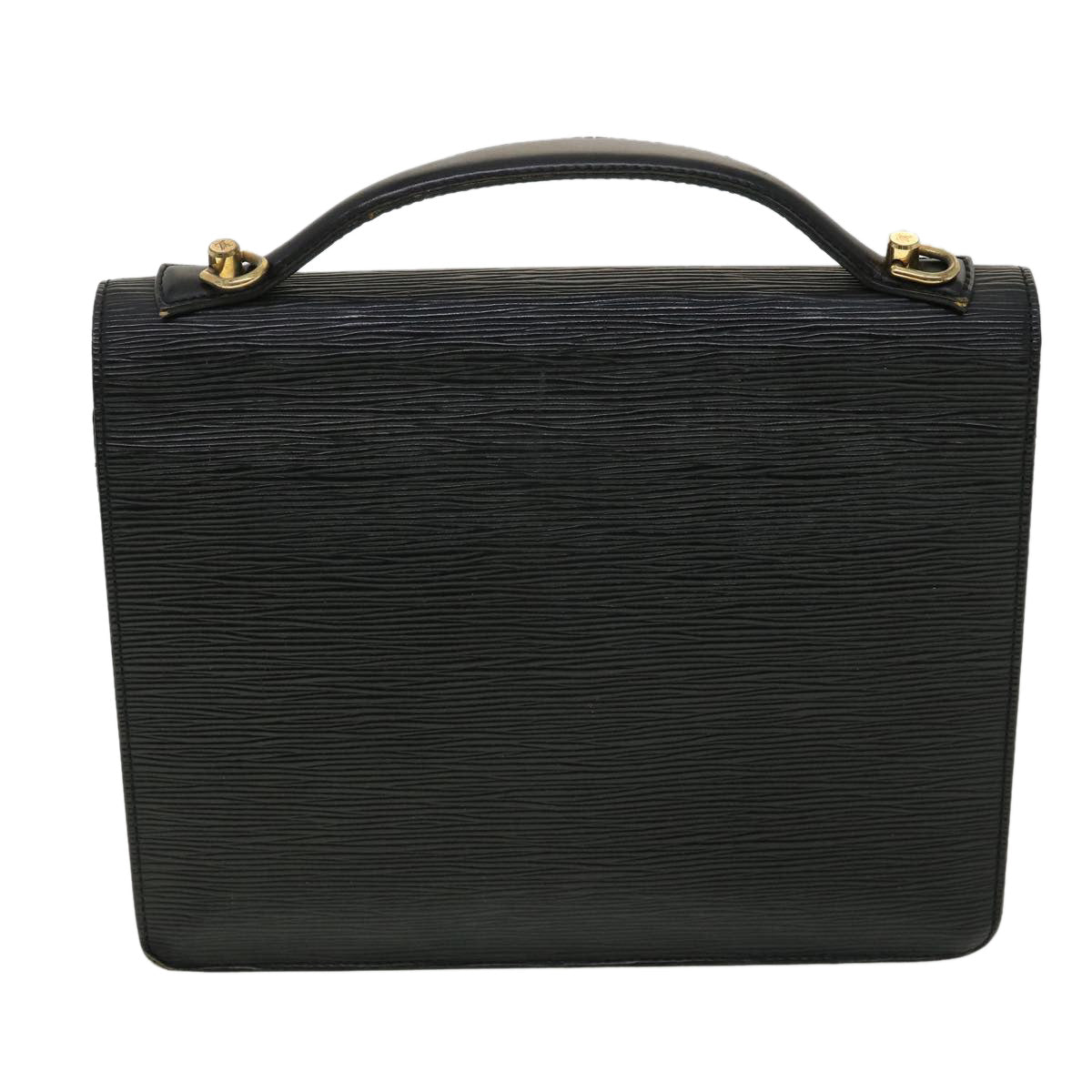 LOUIS VUITTON Epi Monceau Hand Bag Black M52122 LV am3415
