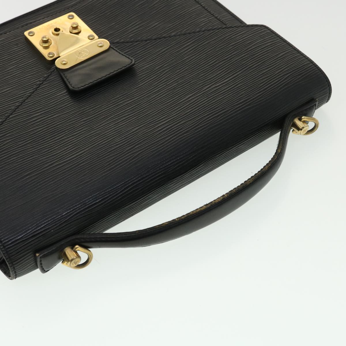 LOUIS VUITTON Epi Monceau Hand Bag Black M52122 LV am3415