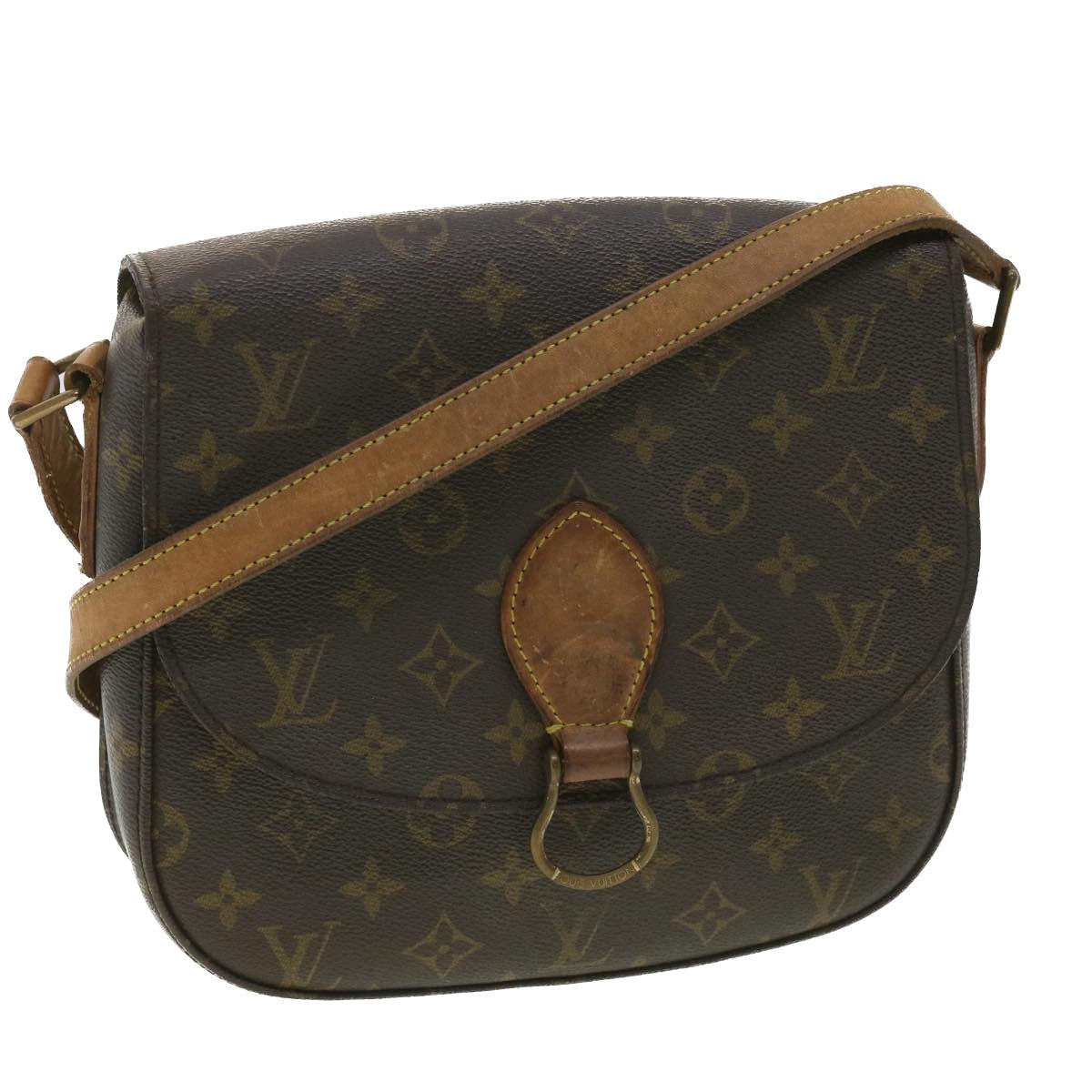 LOUIS VUITTON Monogram Saint Cloud GM Shoulder Bag M51242 LV am3488