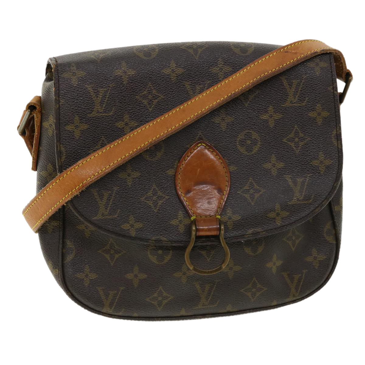 LOUIS VUITTON Monogram Saint Cloud GM Shoulder Bag M51242 LV am3542