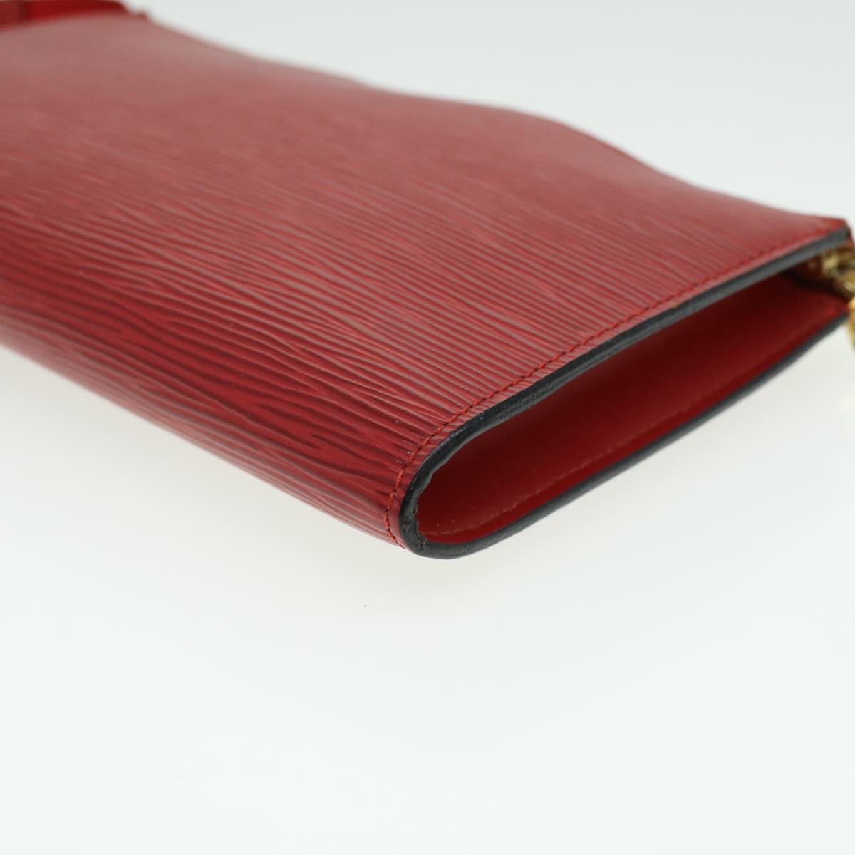 LOUIS VUITTON Epi Pochette Accessoires Pouch Red Rouge M52987 LV am3564