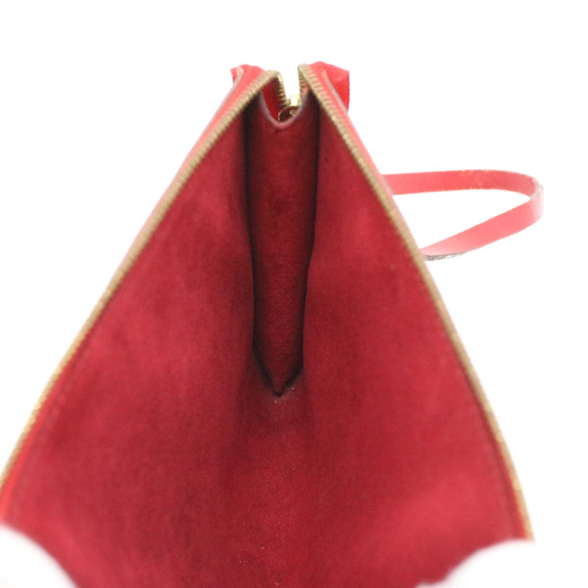 LOUIS VUITTON Epi Pochette Accessoires Pouch Red Rouge M52987 LV am3564