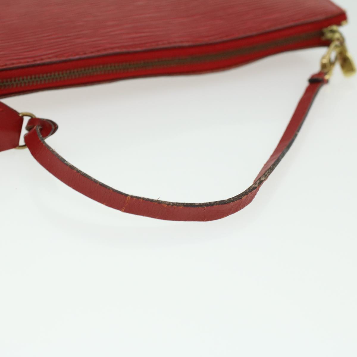 LOUIS VUITTON Epi Pochette Accessoires Pouch Red Rouge M52987 LV am3564