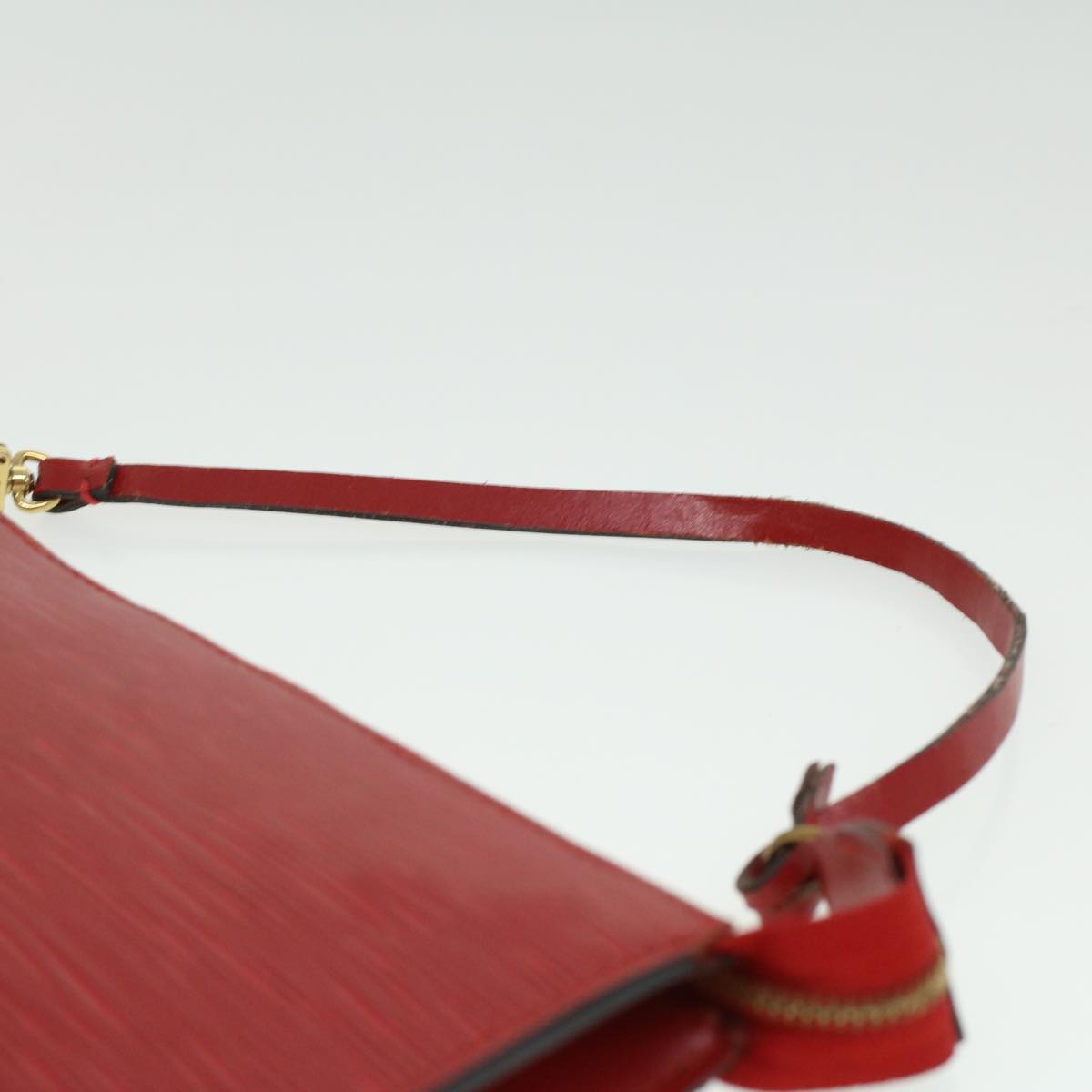 LOUIS VUITTON Epi Pochette Accessoires Pouch Red Rouge M52987 LV am3564