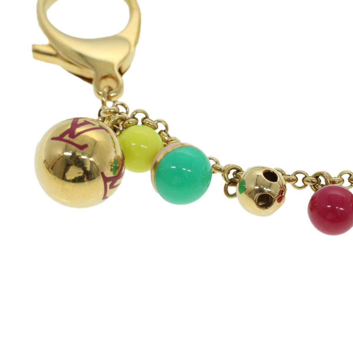 LOUIS VUITTON Porte Cles Chaine Grelots Key Holder Multicolor M62226 am3584