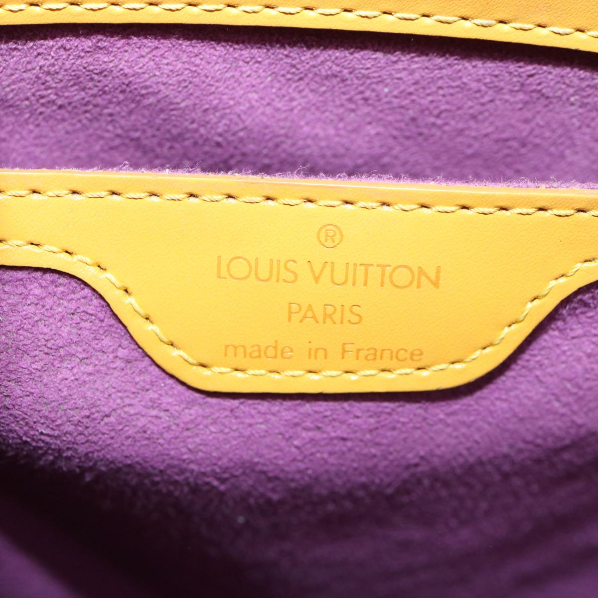 LOUIS VUITTON Epi Saint Jacques Hand Bag Yellow M52279 LV am3608