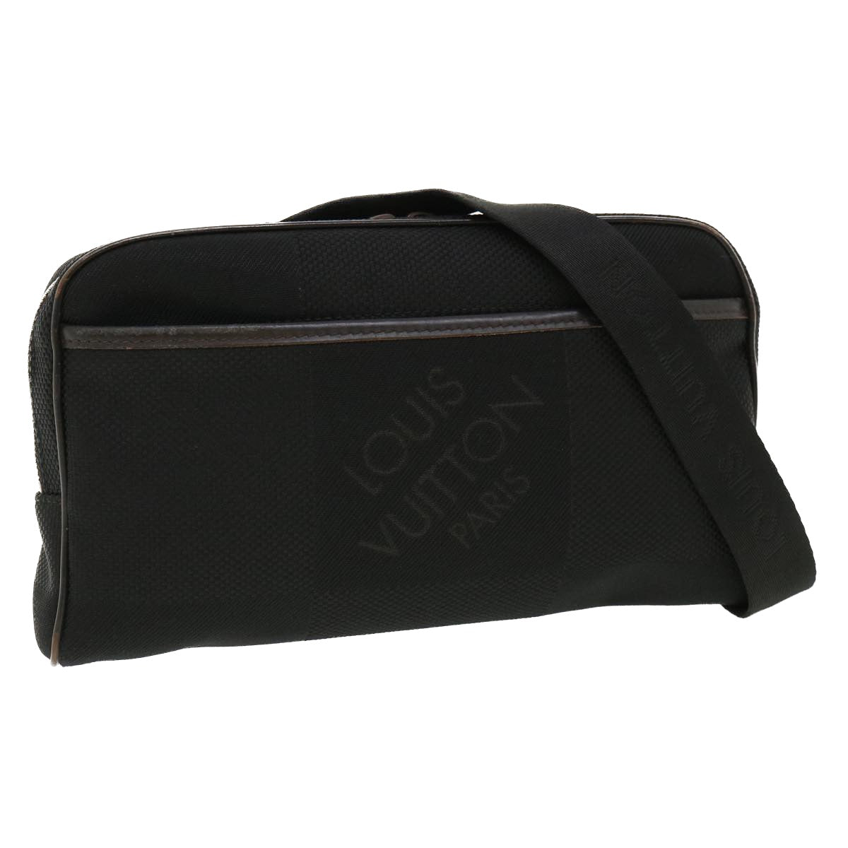 LOUIS VUITTON Damier Geant Acrobat Shoulder Bag Canvas Black M93620 am3701