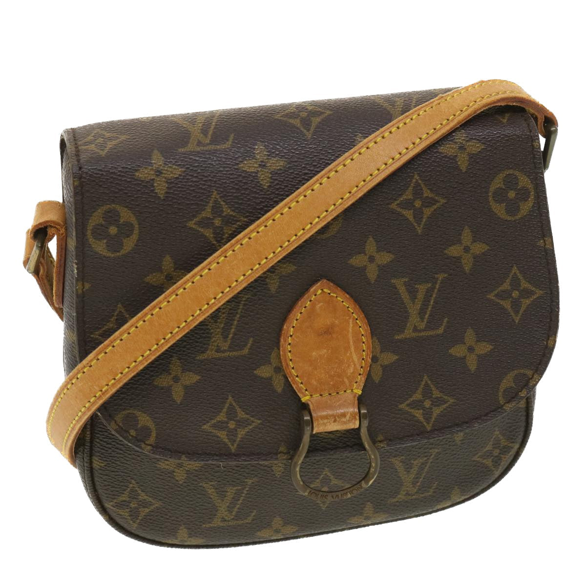 LOUIS VUITTON Monogram Saint Cloud MM Shoulder Bag M51243 LV am3753