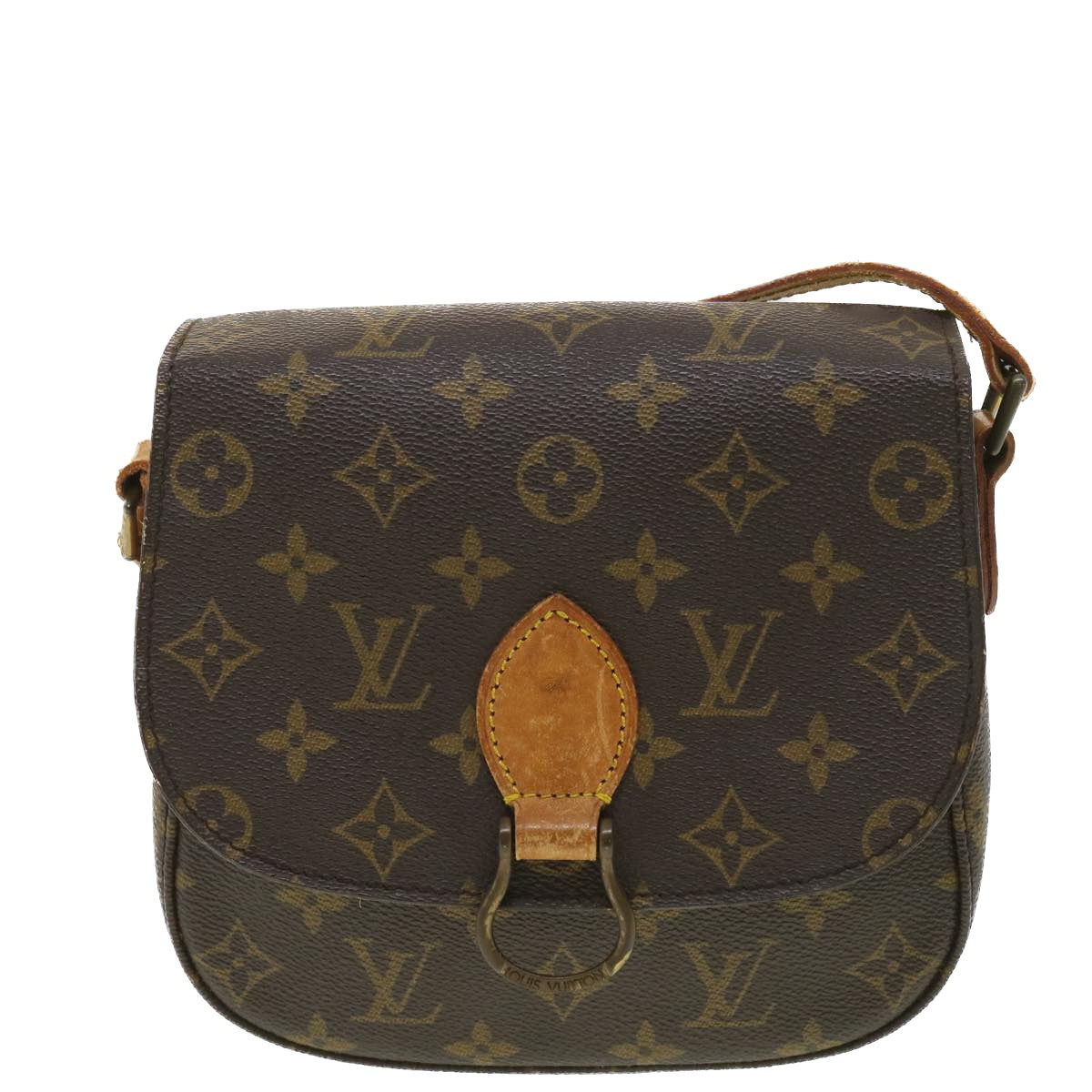 LOUIS VUITTON Monogram Saint Cloud MM Shoulder Bag M51243 LV am3753